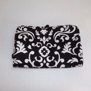 Thirty One Wallet Money Holder Purse Black White